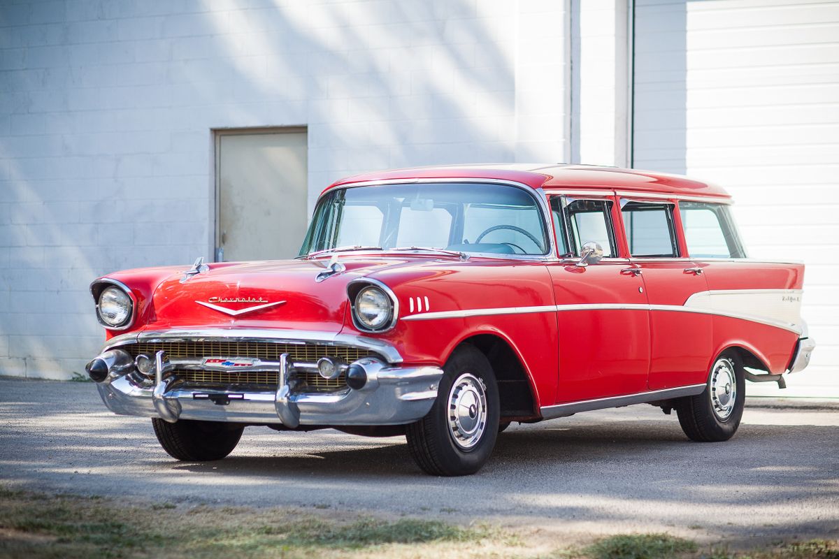 Chevrolet Bel Air 1955. Carrosserie, extérieur. Break 5-portes, 2 génération