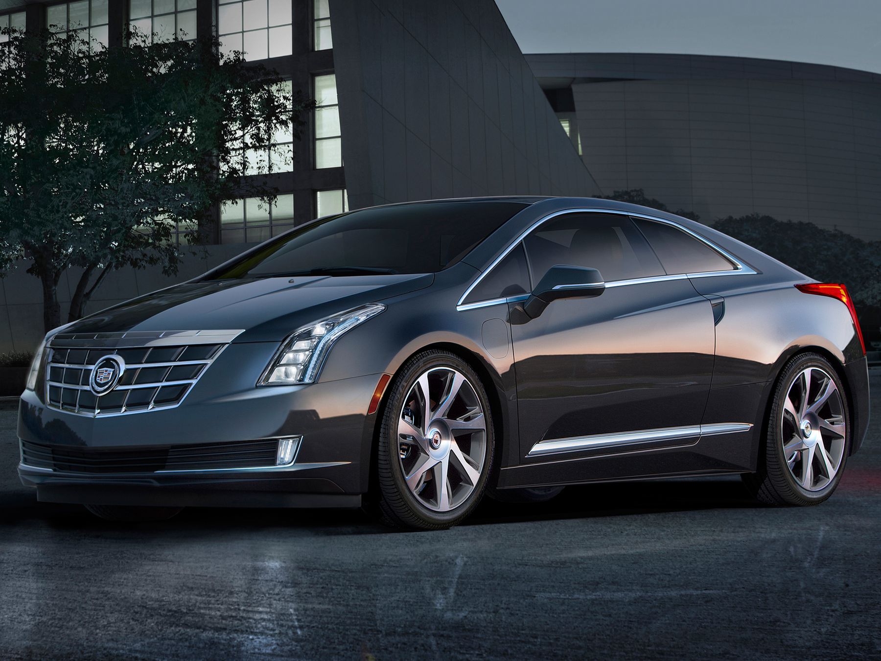 Обои с Cadillac 2013 серый