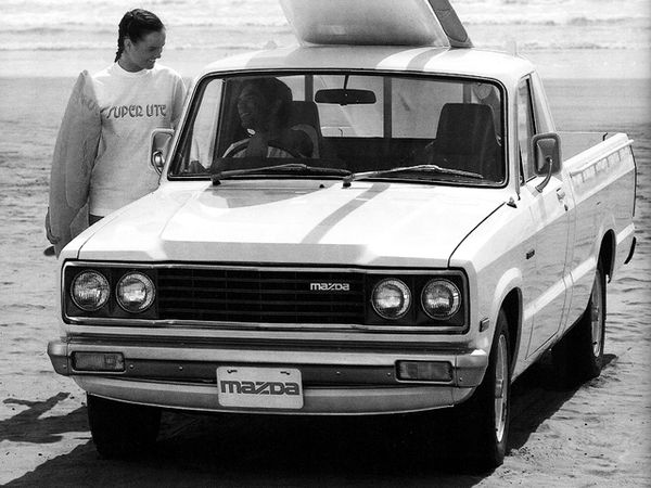 מאזדה ספיידר B 1977. מרכב, צורה. טנדר תא קצר, 3 דור