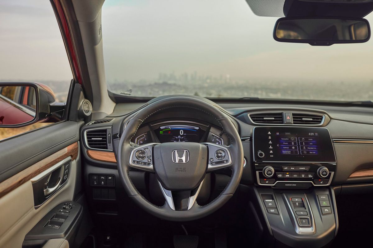 Honda CR-V 2019. Tableau de bord. VUS 5-portes, 5 génération, restyling