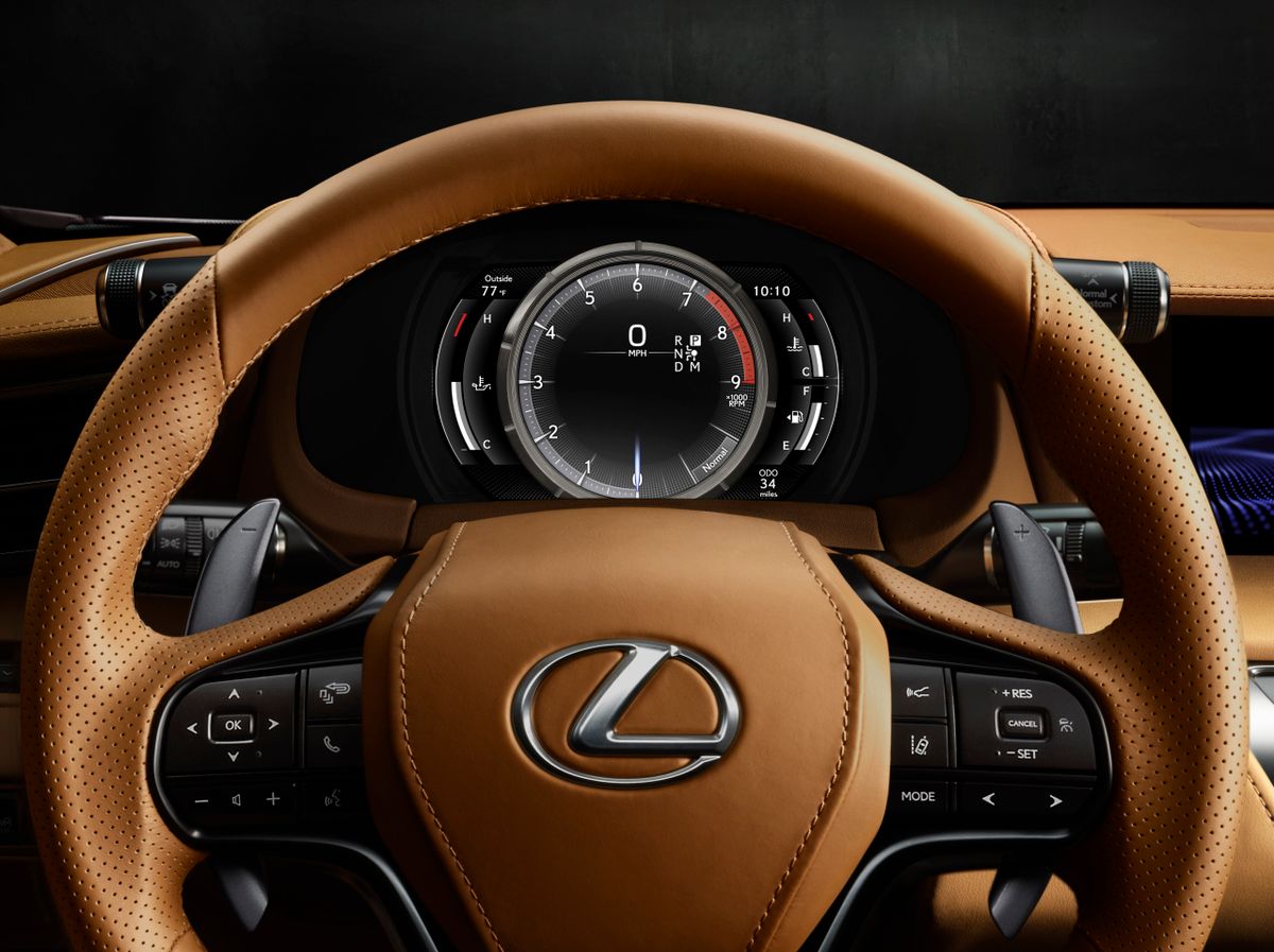 Lexus LC 2017. Dashboard. Coupe, 1 generation