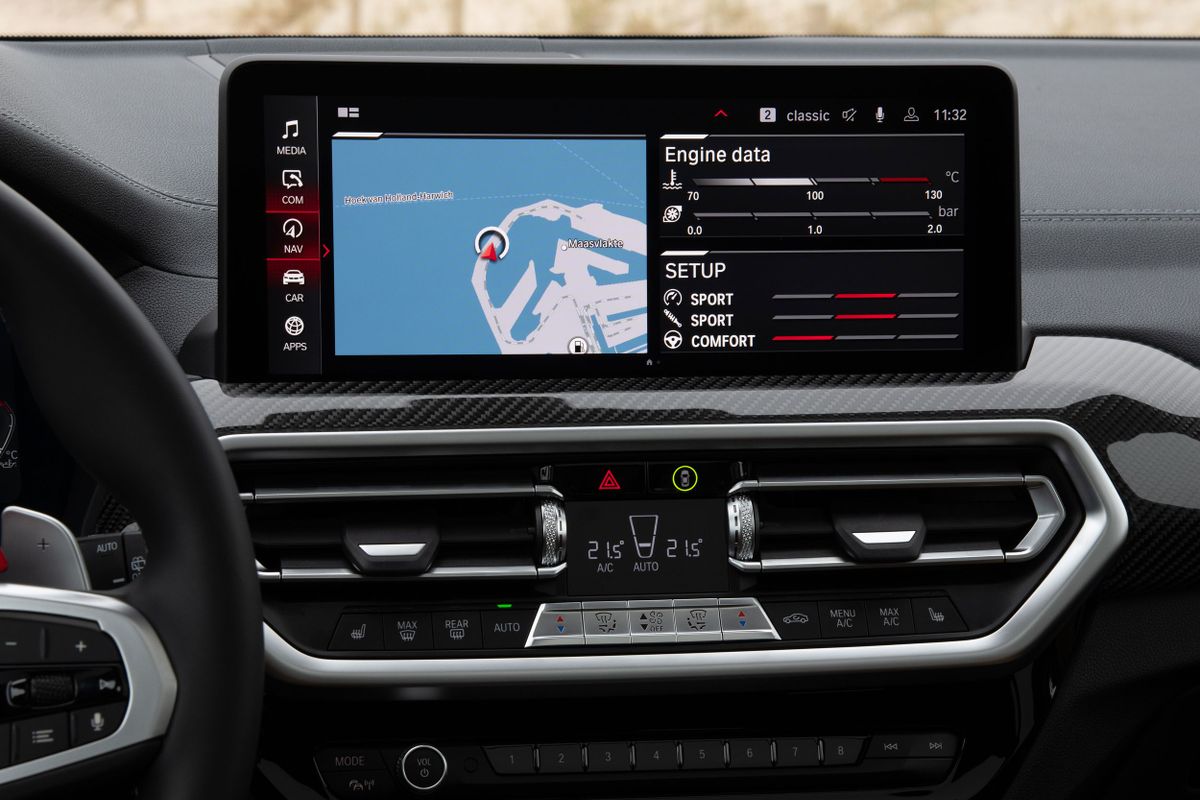 BMW X3 M 2021. Système de navigation. VUS 5-portes, 1 génération, restyling 1