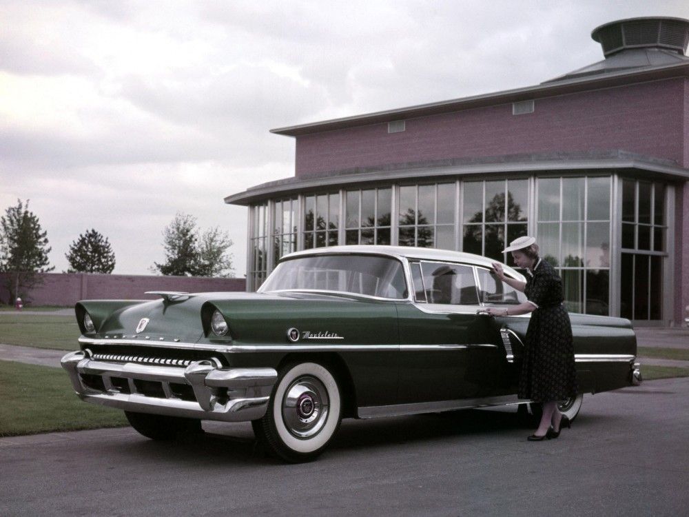Mercury Monterey 1955. Carrosserie, extérieur. Coupé sans montants, 2 génération