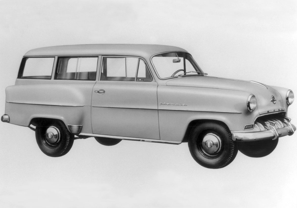 אופל אולימפיה 1953. מרכב, צורה. סטיישן 3 דלתות, 4 דור