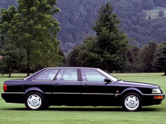 Audi V8 1988. Carrosserie, extérieur. Berline longue, 1 génération
