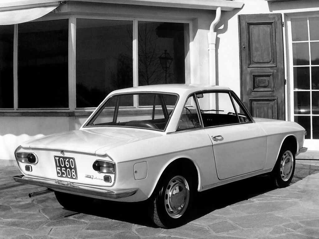 לנצ'יה פולביה 1965. מרכב, צורה. קופה, 1 דור