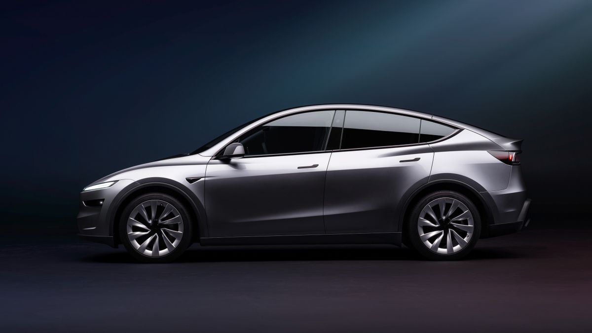 Tesla Model Y 2025. Кузов, экстерьер. Внедорожник 5 дв., 1 поколение, рестайлинг