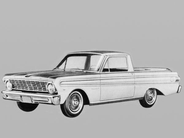 פורד פלקון ‏1964. מרכב, צורה. טנדר תא קצר, 2 דור