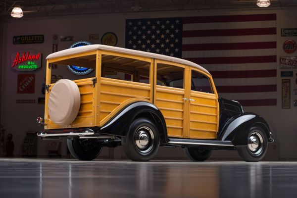 Ford V8 1936. Carrosserie, extérieur. Break 5-portes, 2 génération