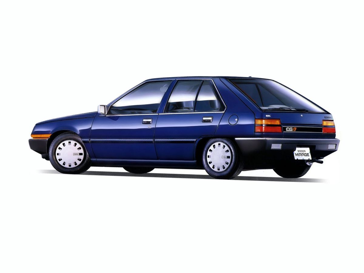 מיצובישי מיראז' ‏1983. מרכב, צורה. האצ'בק 5 דלתות, 2 דור