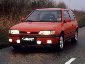Nissan Sunny 1990. Carrosserie, extérieur. Hatchback 3-portes, 7 génération