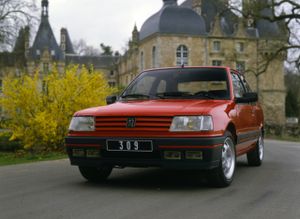 Peugeot 309 1989. Carrosserie, extérieur. Mini 3-portes, 1 génération, restyling