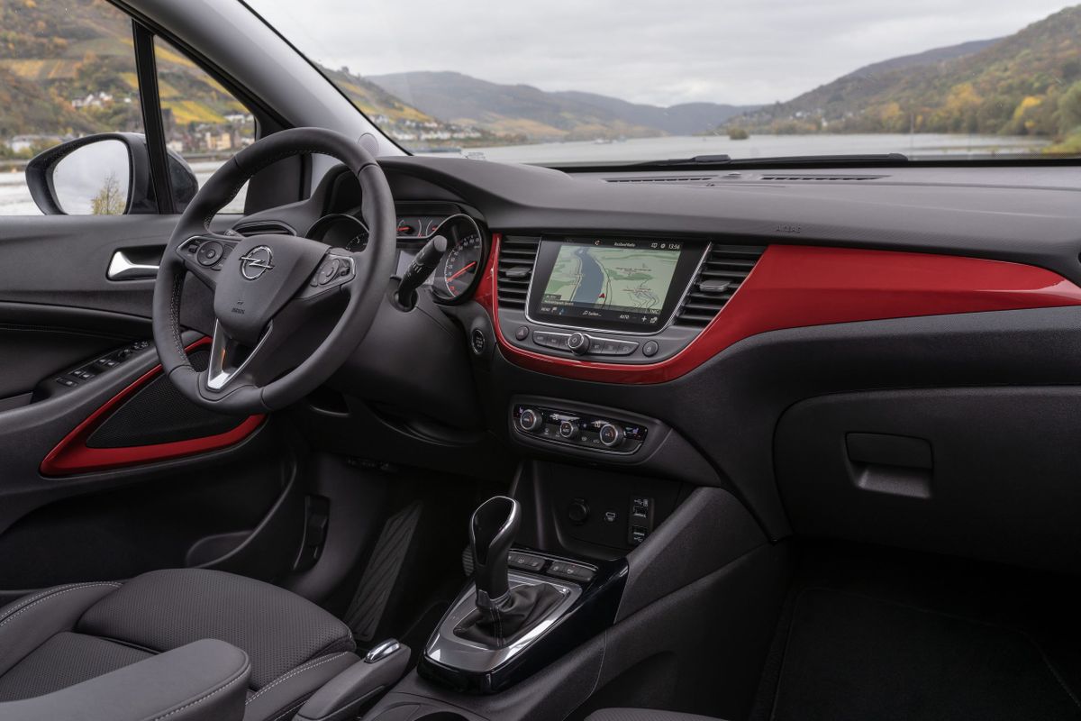 Opel Crossland X 2020. Console centrale. VUS 5-portes, 1 génération, restyling