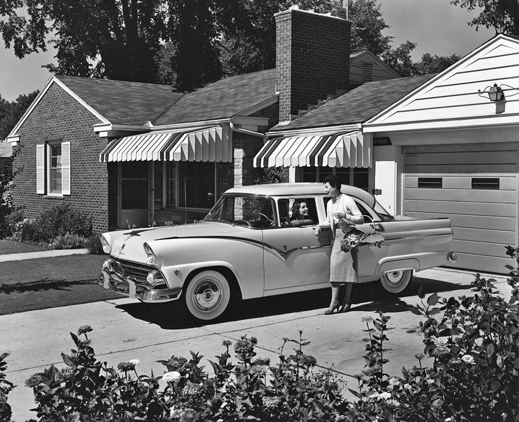 Ford Fairlane 1955. Carrosserie, extérieur. Berline, 1 génération