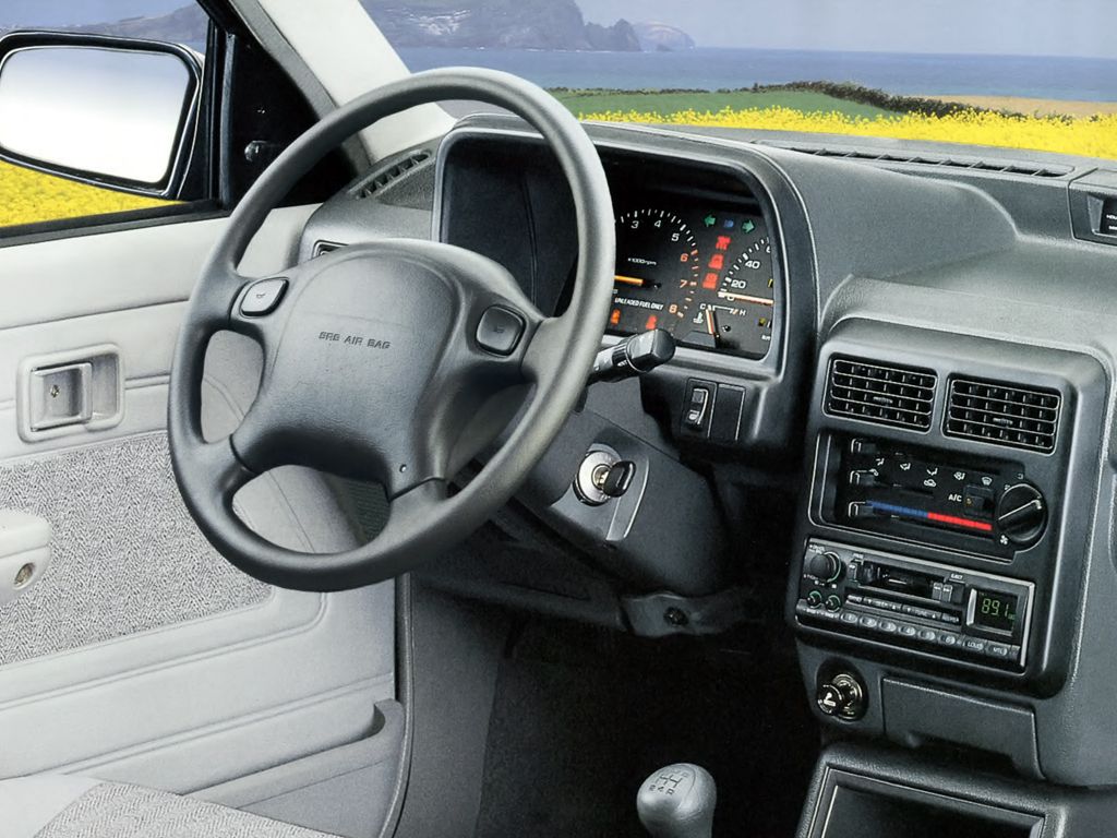 Kia Pride 1987. Dashboard. Mini 5-doors, 1 generation