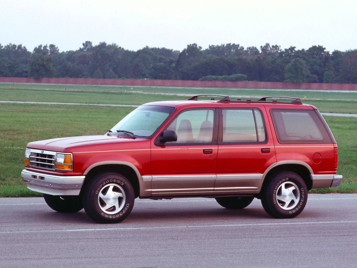 פורד אקספלורר ‏1990. מרכב, צורה. רכב שטח 5 דלתות, 1 דור