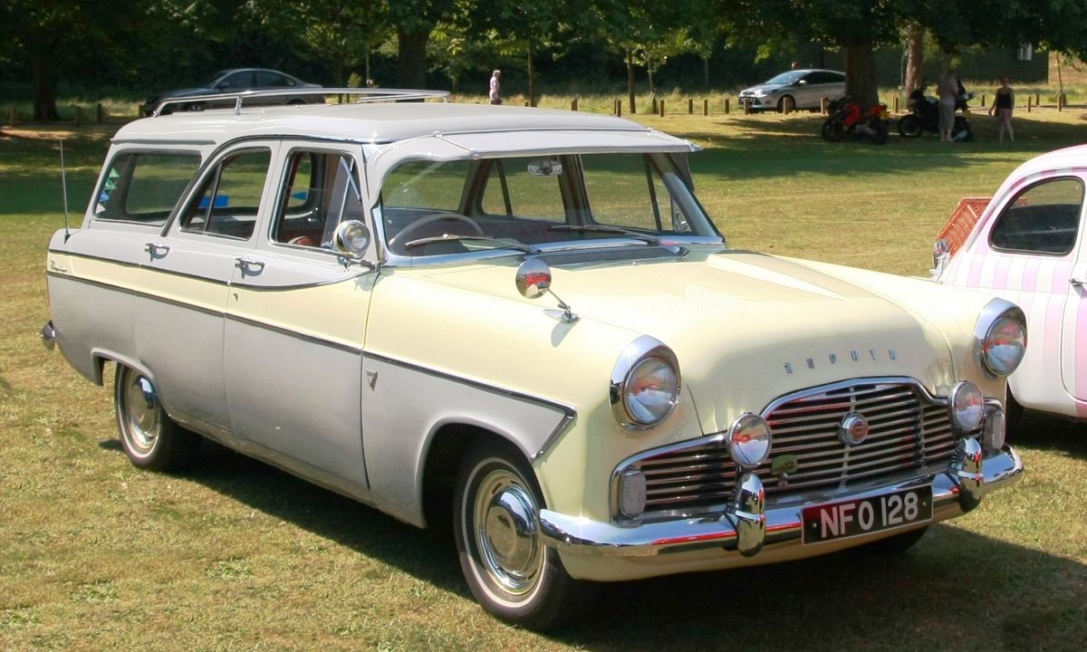 Ford Zephyr 1956. Carrosserie, extérieur. Break 5-portes, 2 génération