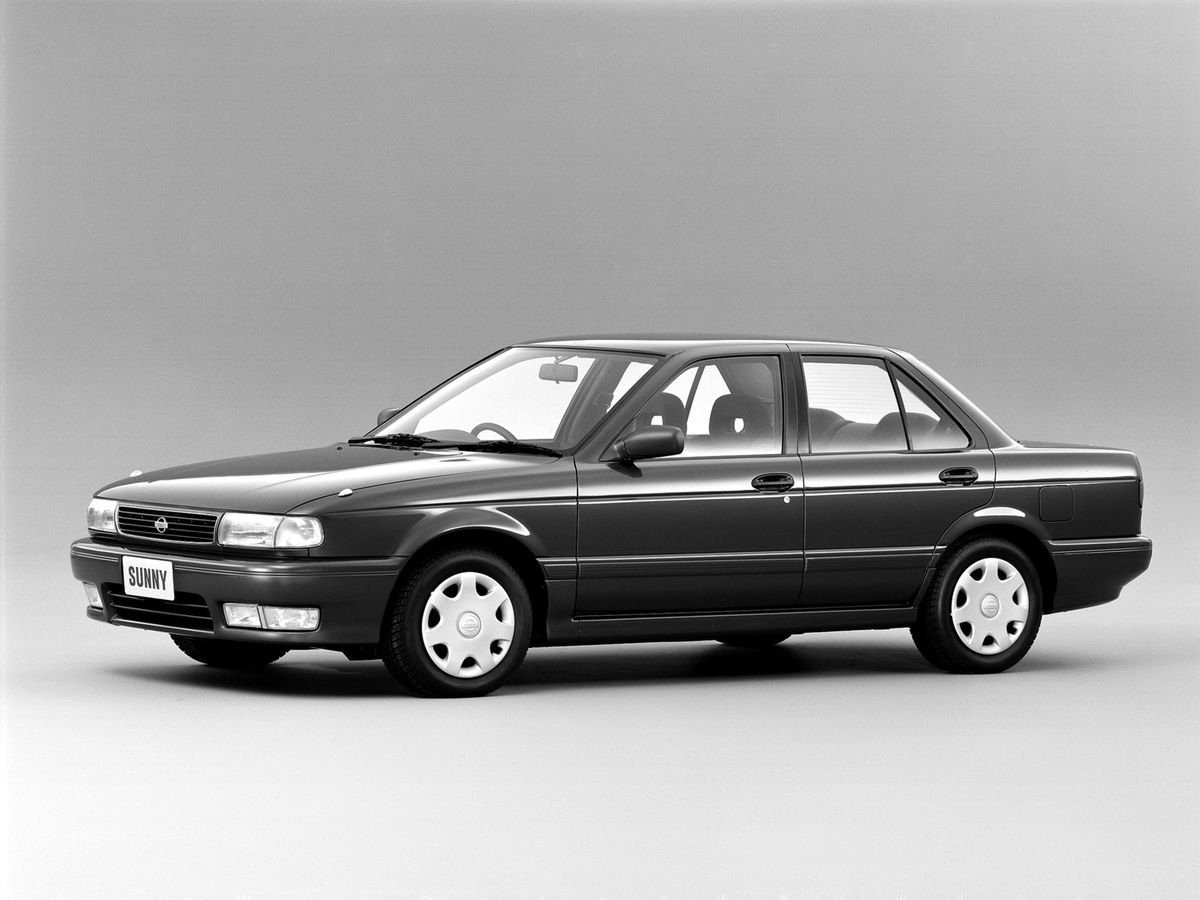 Nissan Sunny 1990. Bodywork, Exterior. Sedan, 7 generation