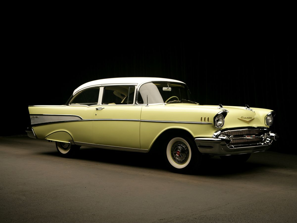 Chevrolet Bel Air 1955. Bodywork, Exterior. Sedan 2-doors, 2 generation