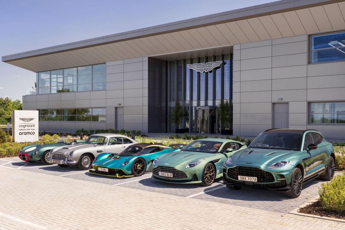 110 Aston Martins take to the British Grand Prix in celebration of iconic brand’s 110th