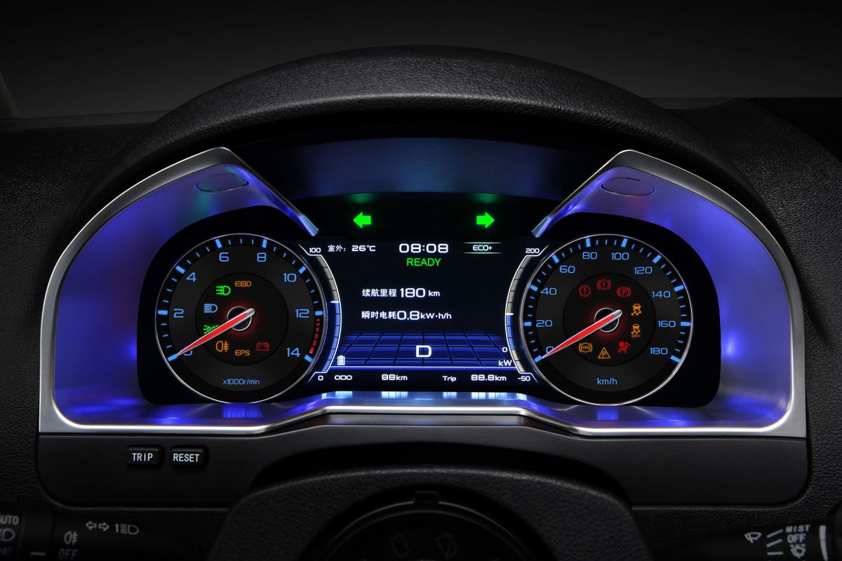 Geely Emgrand EV 2015. Tableau de bord. Berline, 1 génération