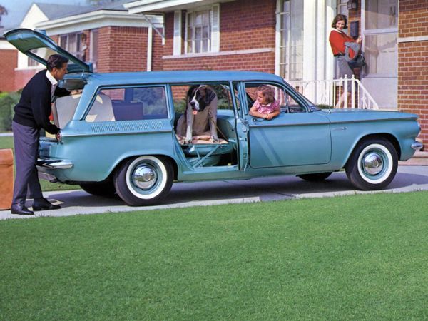 Chevrolet Corvair 1959. Carrosserie, extérieur. Break 5-portes, 1 génération
