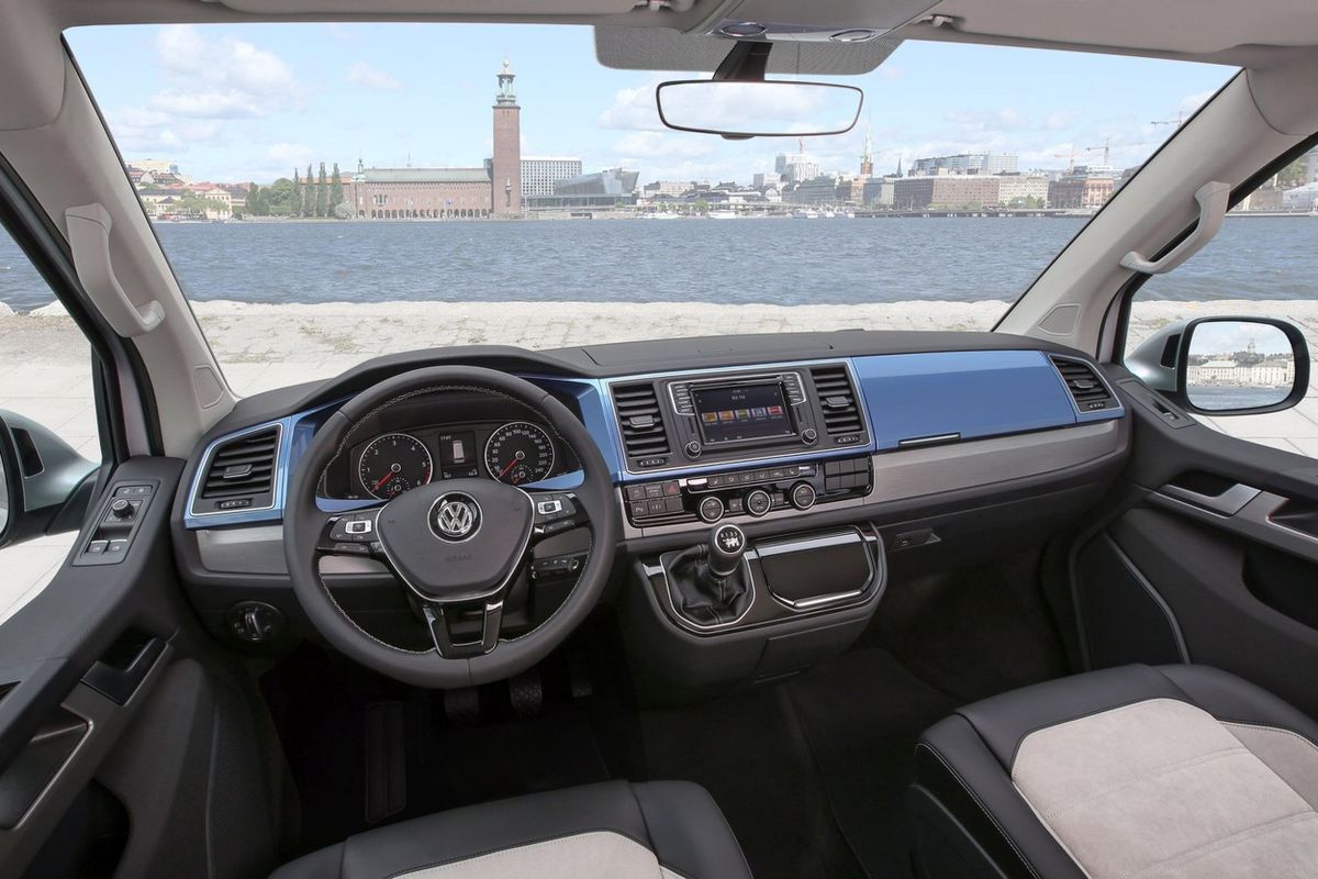 Volkswagen Multivan 2019. Front seats. Minivan Long, 6 generation, restyling