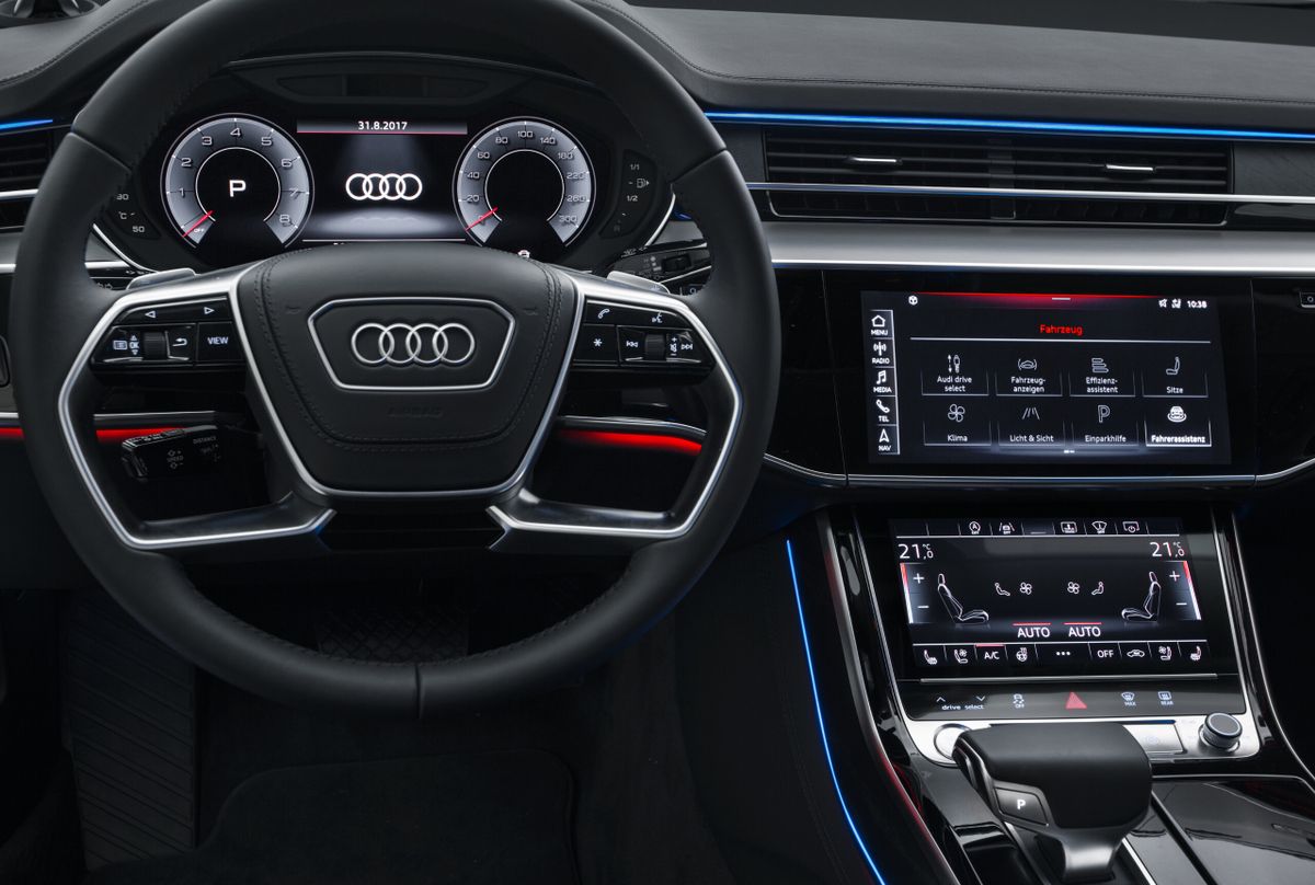Audi A8 2017. Dashboard. Sedan, 4 generation