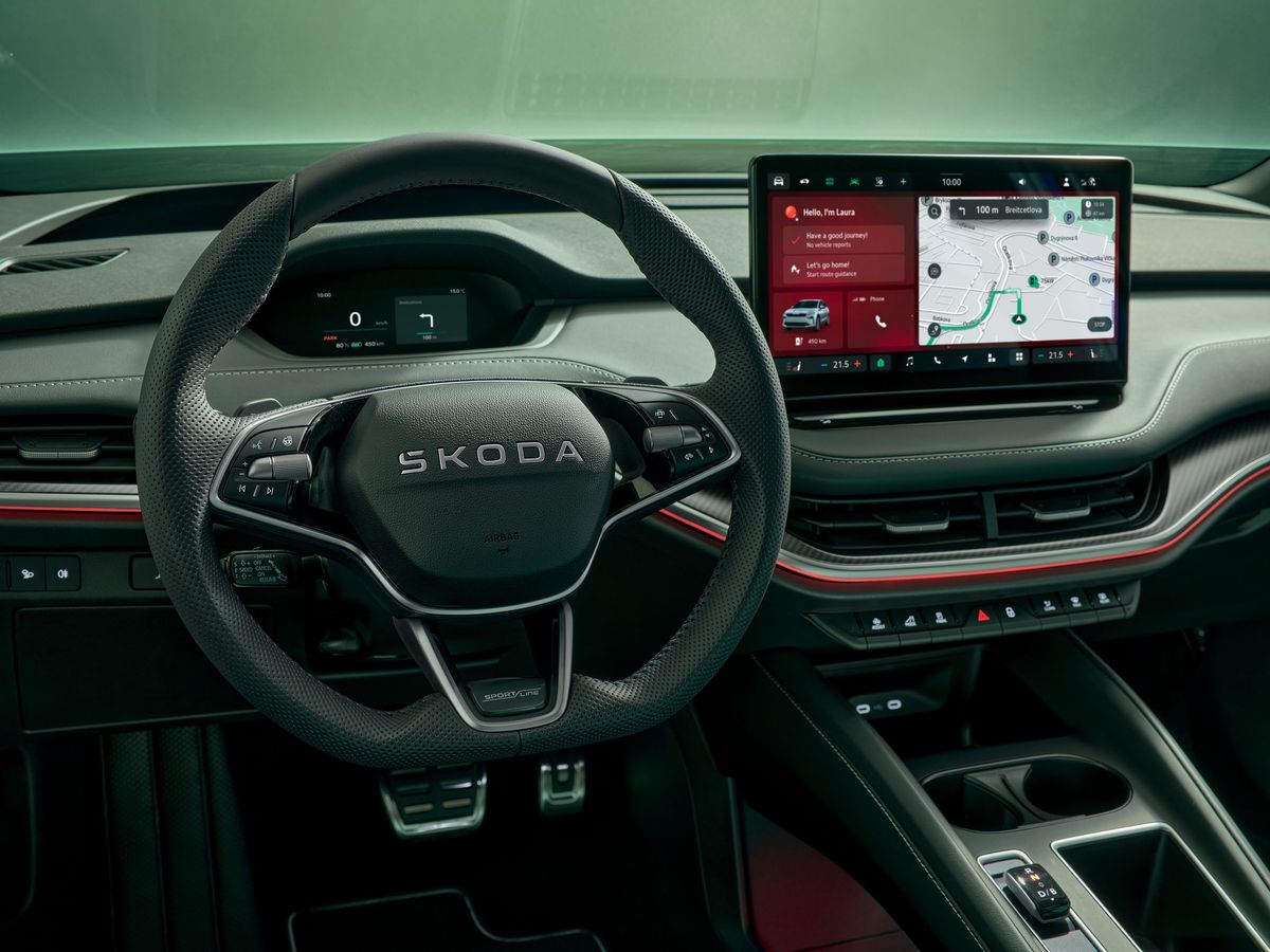 Skoda Enyaq iV 2025. Руль. Внедорожник 5 дв., 1 поколение, рестайлинг