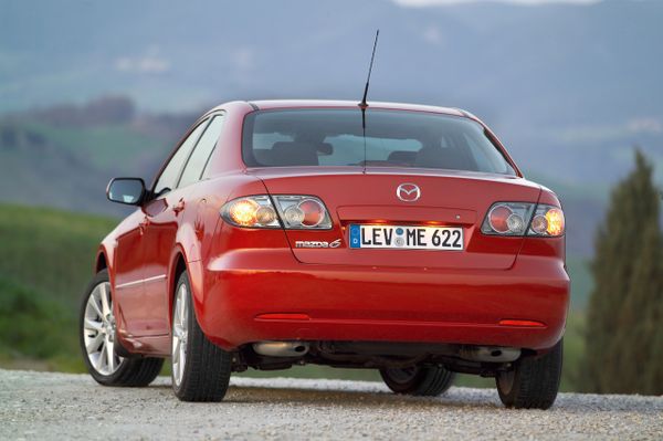 Mazda 6 2005. Carrosserie, extérieur. Berline, 1 génération, restyling