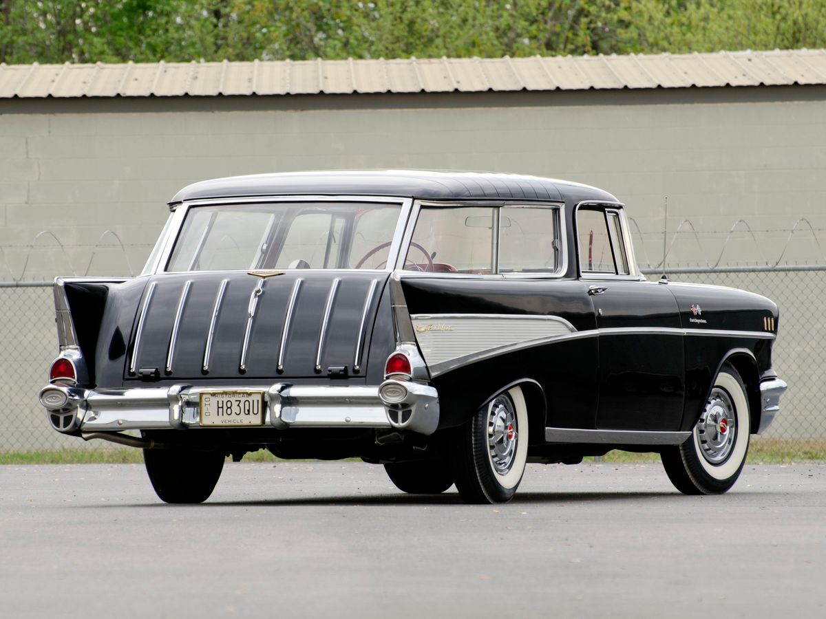 Chevrolet Bel Air 1955. Carrosserie, extérieur. Break 3-portes, 2 génération