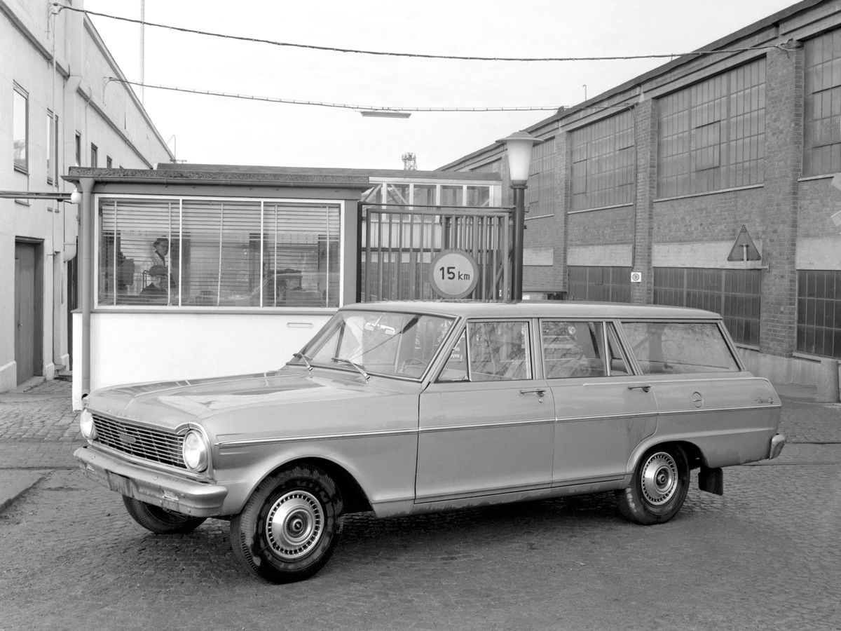 Chevrolet Nova 1961. Carrosserie, extérieur. Break 5-portes, 1 génération