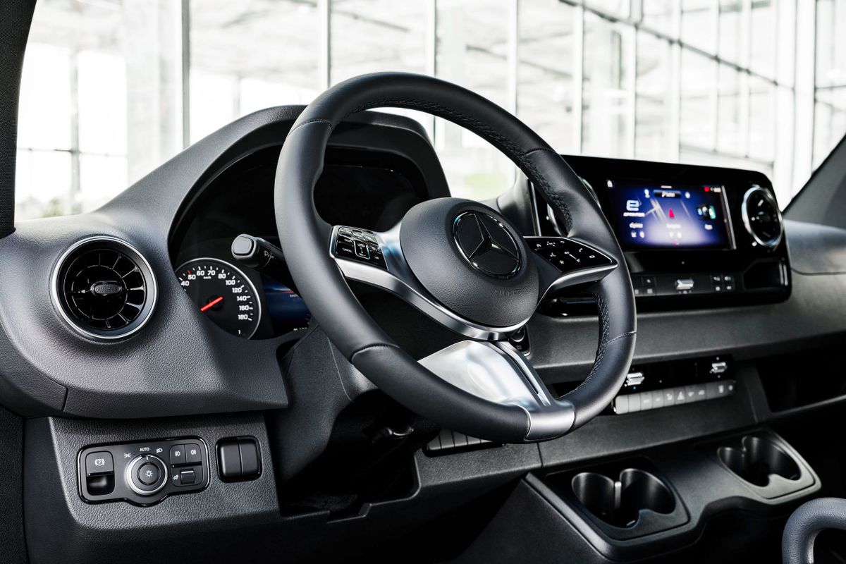 Mercedes Sprinter 2019. Steering wheel. Van, 3 generation