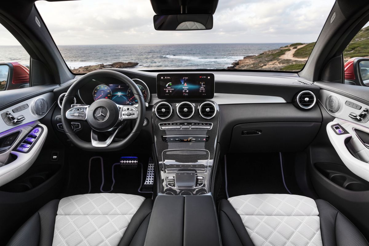 Mercedes GLC Coupe 2019. Front seats. SUV Coupe, 1 generation, restyling