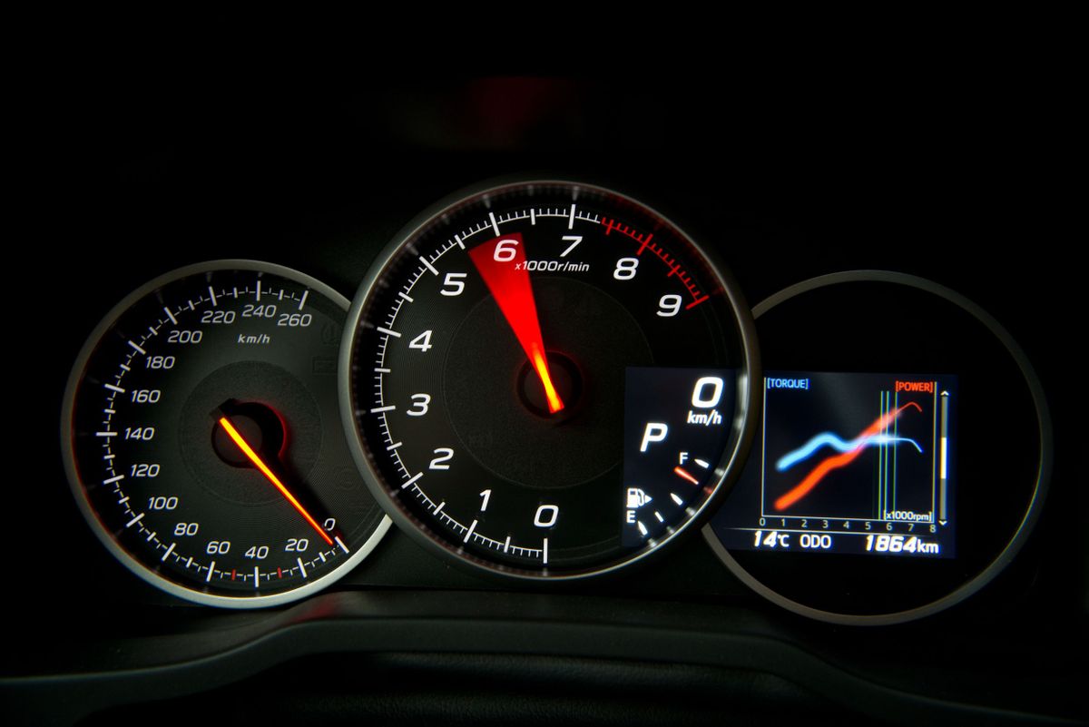 Subaru BRZ 2012. Dashboard. Coupe, 1 generation, restyling