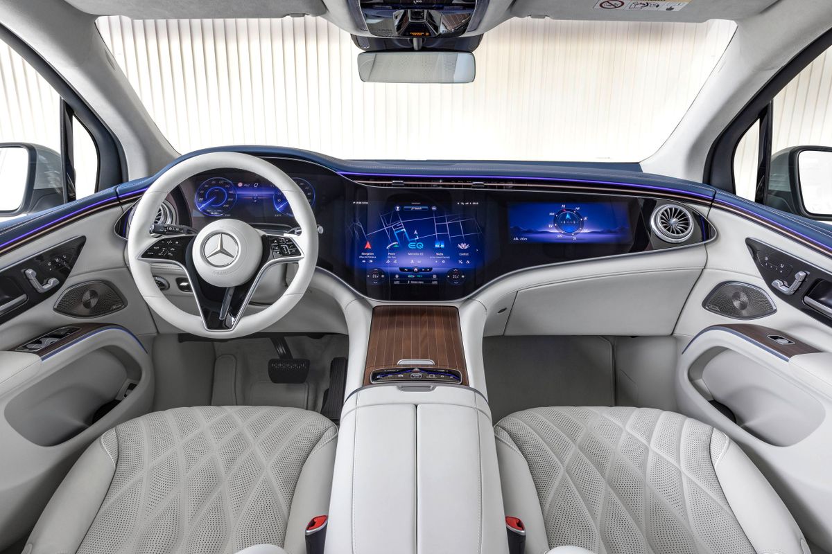 מרצדס-בנץ EQS SUV 2022. מושבים קדמיים. רכב שטח 5 דלתות, 1 דור