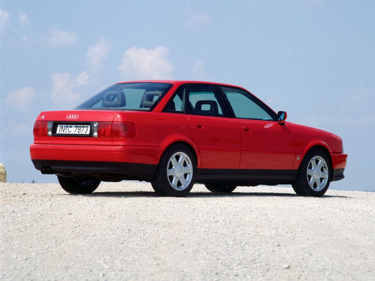 Audi S2 1990. Carrosserie, extérieur. Berline, 1 génération