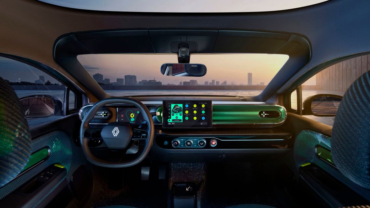Renault Twingo. Панель приборов.
