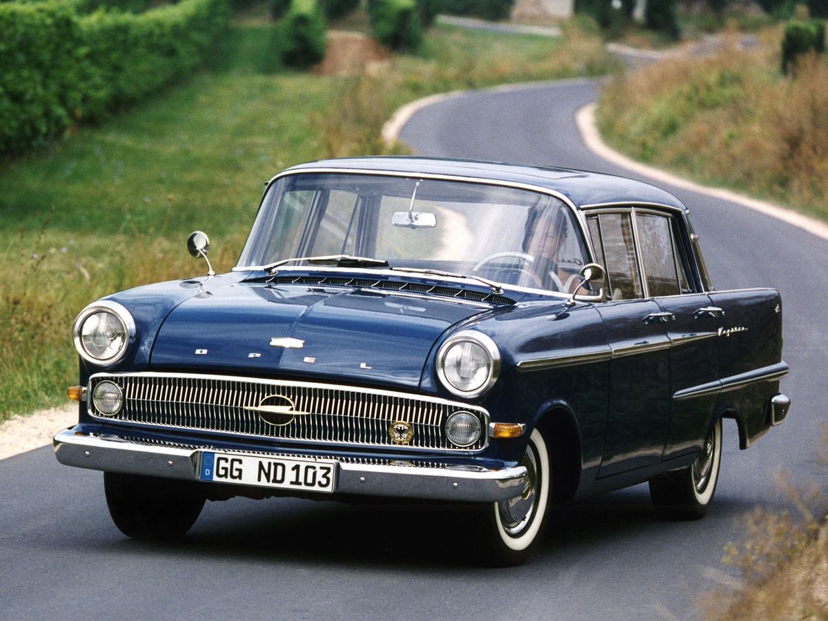 אופל קאפיטאן 1959. מרכב, צורה. סדאן, 4 דור