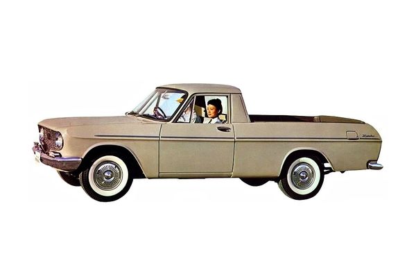 טויוטה קראון ‏1962. מרכב, צורה. טנדר תא קצר, 2 דור