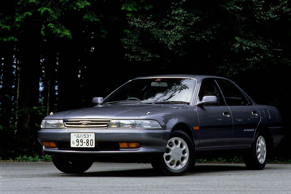 Toyota Corona EXiV 1989. Carrosserie, extérieur. Berline sans pilier central, 1 génération