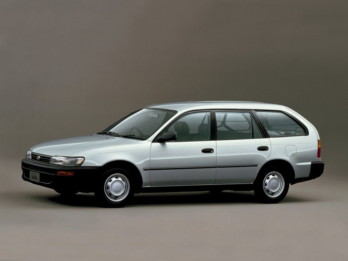 טויוטה קורולה 1991. מרכב, צורה. סטיישן 5 דלתות, 7 דור