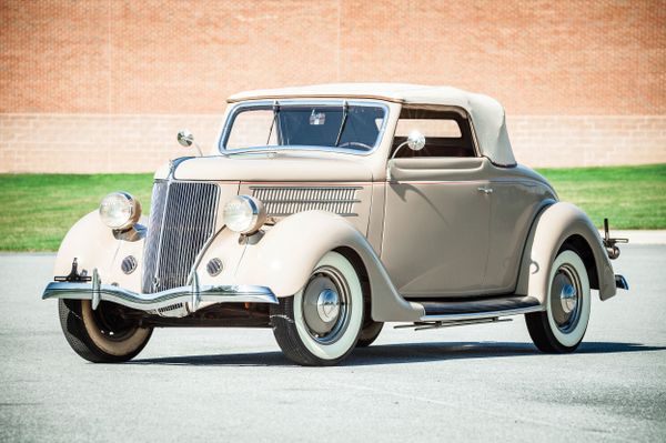 Ford V8 1936. Carrosserie, extérieur. Cabriolet, 2 génération