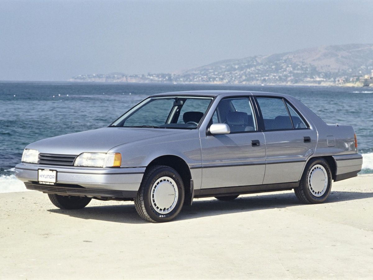 Hyundai Sonata 1988. Carrosserie, extérieur. Berline, 2 génération