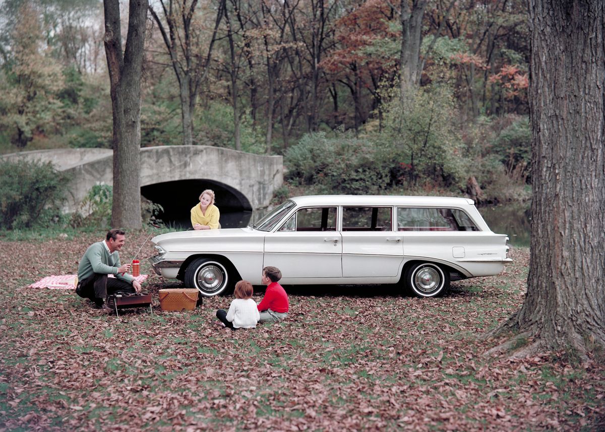 Oldsmobile F-85 1962. Carrosserie, extérieur. Break 5-portes, 1 génération, restyling 1