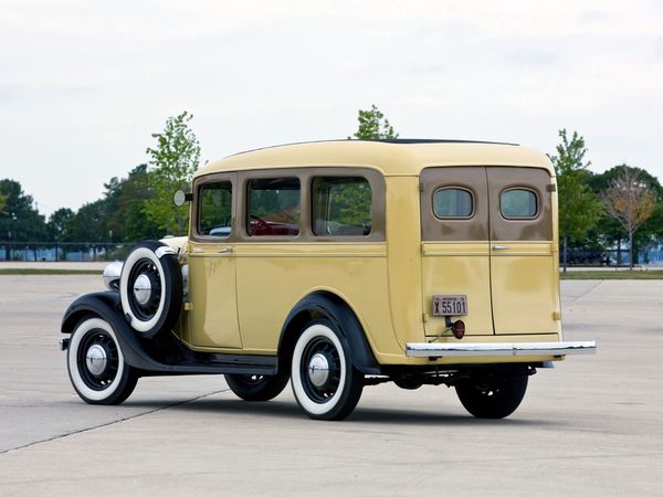 Chevrolet Suburban 1935. Carrosserie, extérieur. Break, 1 génération