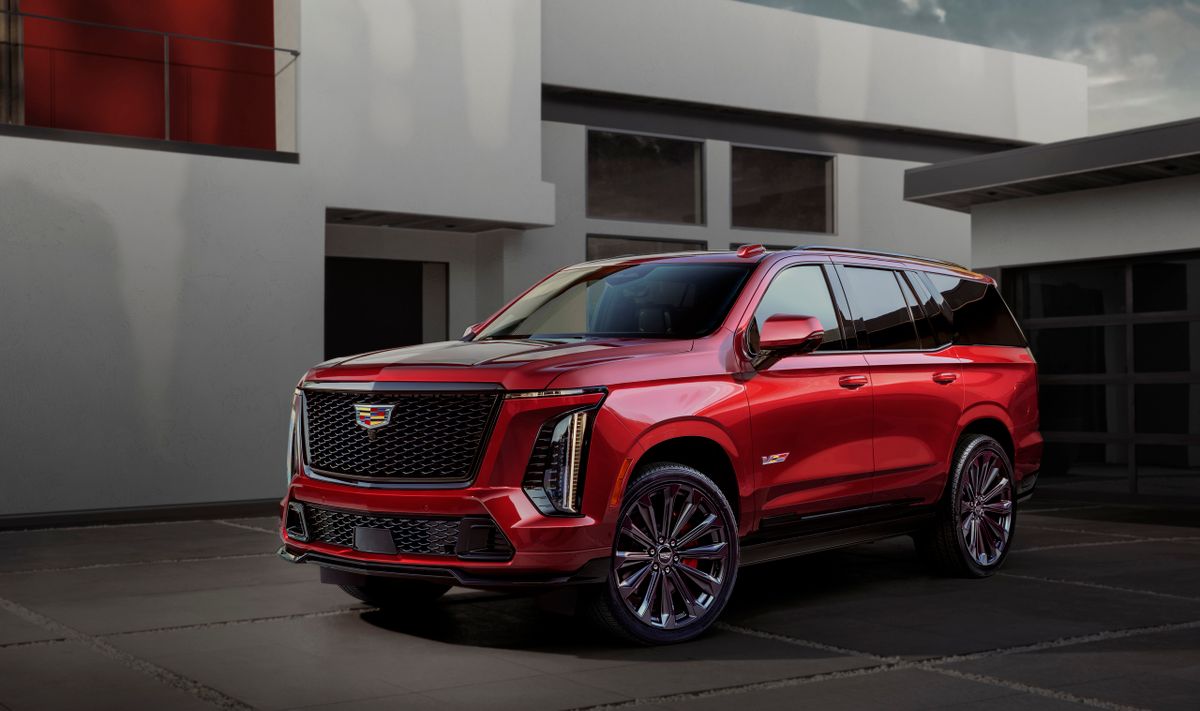 Cadillac Escalade 2024. Кузов, экстерьер. Внедорожник 5 дв., 5 поколение, рестайлинг 1
