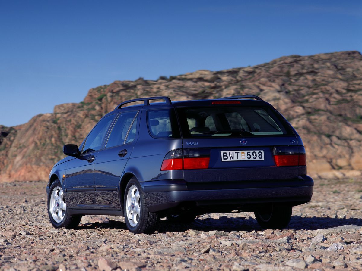 Saab 9-5 1997. Carrosserie, extérieur. Break 5-portes, 1 génération