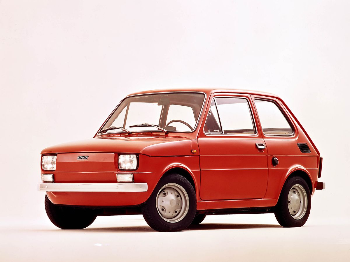 Fiat 126 1972. Carrosserie, extérieur. Mini 3-portes, 1 génération