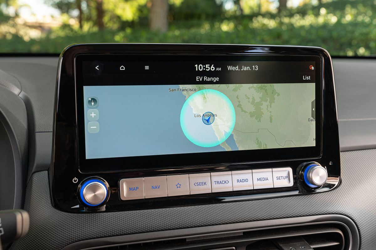Hyundai Kona EV 2020. Système de navigation. VUS 5-portes, 1 génération, restyling 1